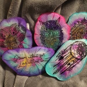 mandala resin coasters